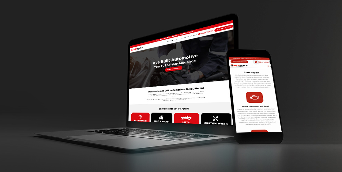 Our Las Vegas web design and development project for Auto Body Shop