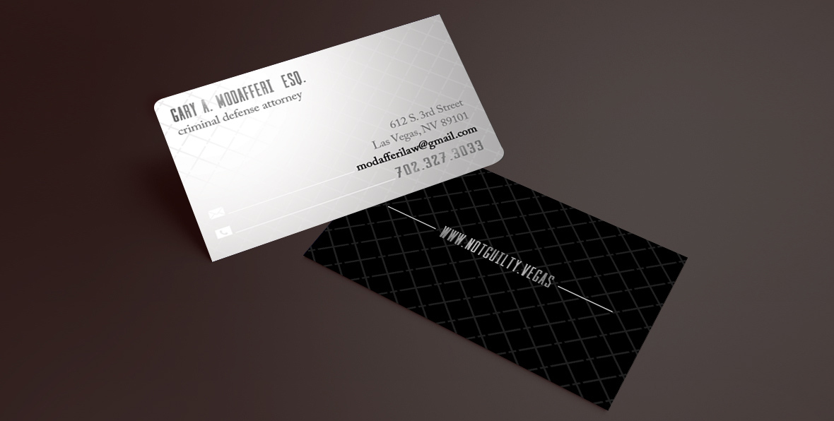 Business card for criminal defence lawyers | Advertising services for lawyers